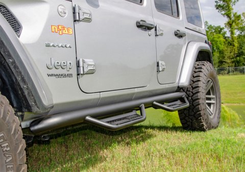N-Fab Podium LG 2018 Jeep Wrangler JL 4DR SUV - Full Length - Tex. Black - 3in thumbnail 6