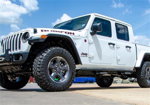 N-Fab RKR Step System 2019 Jeep Wrangler JT 4 Door Truck Full Length - Tex. Black - 1.75in thumbnail 2