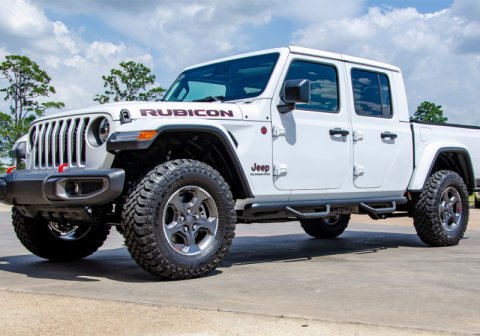 N-Fab Nerf Step 2019 Jeep Wrangler JT 4DR Truck Full Length - Tex. Black - 3in thumbnail 1