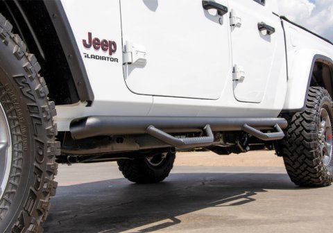 N-Fab Nerf Step 2019 Jeep Wrangler JT 4DR Truck Full Length - Tex. Black - 3in thumbnail 6