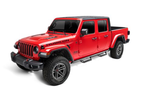 N-Fab Predator Pro Step System 2019 Jeep Wrangler JT 4DR Truck Full Length - Tex. Black thumbnail 1