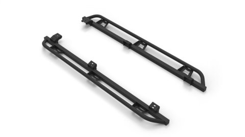N-Fab Trail Slider Steps 05-15 Toyota Tacoma Crew Cab All Beds - SRW - Textured Black thumbnail 1