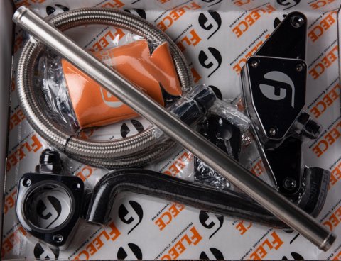 Fleece Performance 03-05 Auto Trans Cummins Coolant Bypass Kit w/ Stainless Steel Braided Line thumbnail 5