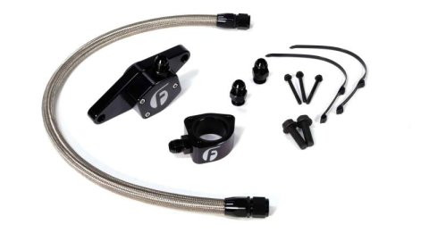 Fleece Performance 98.5-02 VP Coolant Bypass Kit w/ Stainless Steel Braided Line thumbnail 1