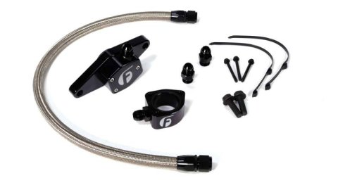 Fleece Performance 98.5-02 VP Coolant Bypass Kit w/ Stainless Steel Braided Line thumbnail 2