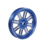 Fleece Performance Dodge Cummins Dual Pump Spoke Pulley (For Use w/ FPE Dual Pump Bracket) Blue thumbnail 1