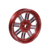 Fleece Performance Dodge Cummins Dual Pump Spoke Pulley (For Use w/ FPE Dual Pump Bracket) Red thumbnail 1