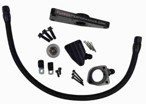 Fleece Performance 03-07 Dodge 5.9L / 04.5-12 6.7L Cummins Coolant Bypass Kit (03-07 Manual Trans) thumbnail 1