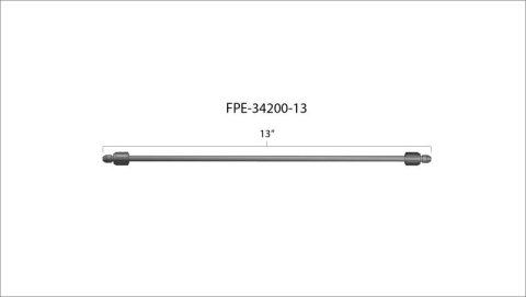 Fleece Performance 13in High Pressure Fuel Line (8mm x 3.5mm Line, M14x1.5 Nuts) thumbnail 4