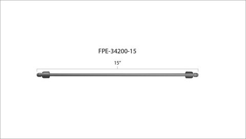 Fleece Performance 15in High Pressure Fuel Line (8mm x 3.5mm Line, M14x1.5 Nuts) thumbnail 2