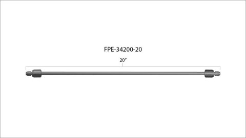 Fleece Performance 20in High Pressure Fuel Line (8mm x 3.5mm Line, M14x1.5 Nuts) thumbnail 2
