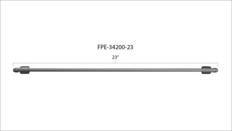 Fleece Performance 23in High Pressure Fuel Line (8mm x 3.5mm Line, M14x1.5 Nuts) thumbnail 2