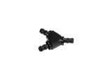 Fleece Performance Universal 3/8in Aluminum Y Barbed Fitting (For -6 Pushlock Hose) - Black Anodized thumbnail 1