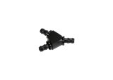 Fleece Performance Universal 3/8in Aluminum Y Barbed Fitting (For -6 Pushlock Hose) - Black Anodized thumbnail 3