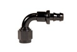 Fleece Performance Universal -8AN 90Deg to Hose Barb - Black thumbnail 1