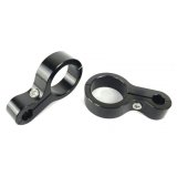 Fleece Performance 6061 T6 Aluminum 1/2in Routing Hole 1.5in Roll Bar Clamp - Black Anodized thumbnail 2
