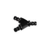 Fleece Performance 1/2in Black Anodized Aluminum Y Barbed Fitting (For -8 Pushlock Hose) thumbnail 2