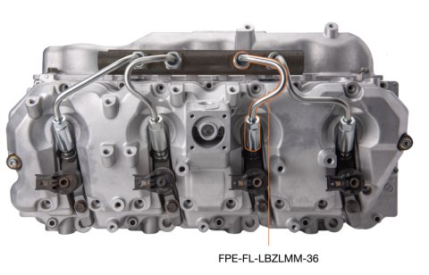 Fleece Performance 06-10 GM 2500/3500 Duramax LBZ/LMM High Pressure Injection Line (No. 3 & 6) thumbnail 3