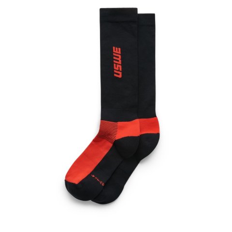 USWE Rapp Moto Sock Flame Red - Size 37/39 thumbnail 1