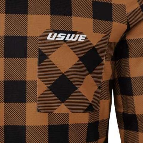 USWE Flannel Long Sleeve Lightweight Off-Road Jersey Bronze - Small thumbnail 4