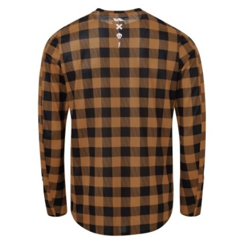 USWE Flannel Long Sleeve Lightweight Off-Road Jersey Bronze - Large thumbnail 2