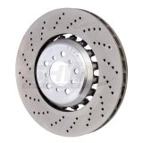 SHW 19-21 BMW M2 Competition 3.0L w/o Ceramic Brakes Left Front Drilled LW Brake Rotor (34118072017) thumbnail 1
