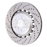 SHW 11-16 BMW M5 4.4L Left Rear Cross-Drilled Lightweight Brake Rotor (34212284103) thumbnail 1
