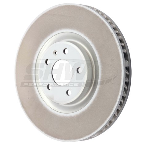 SHW 19-21 Porsche Macan S 3.0L Left Front Smooth Monobloc Brake Rotor (95B615301AA) thumbnail 1