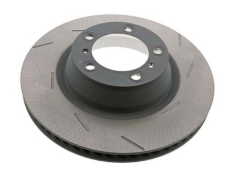 SHW 11-16 Porsche Panamera 4 3.6L w/o Ceramics Right Front Slotted Monobloc Brake Rotor (298615302B) thumbnail 2