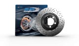 SHW 10-11 Porsche 911 GT3 3.8L w/o Ceramic Brake Right Front Drill-Dimp LW Brake Rotor (99735141091) thumbnail 1