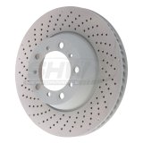 SHW 17-21 Porsche 911 Carrera 3.0L w/o Ceramic Brakes Left Rear Drilled MB Brake Rotor (9P1615601) thumbnail 1