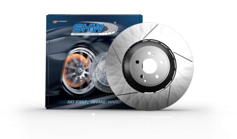 SHW 11-15 Mercedes-Benz C63 AMG 6.3L Front Drilled-Slotted Lightweight Brake Rotor (2124210512) thumbnail 2