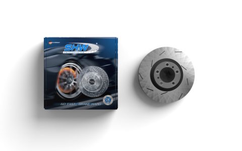 SHW 05-11 Mercedes-Benz G55 AMG 5.5L Rear Slotted Monobloc Brake Rotor (4634230012) thumbnail 1