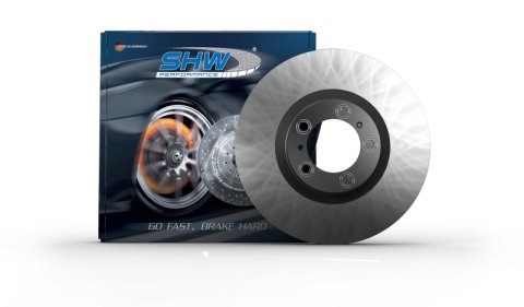 SHW 16-19 Volkswagen GTI 2.0L Rear Smooth Monobloc Brake Rotor (5Q0615601E) thumbnail 1