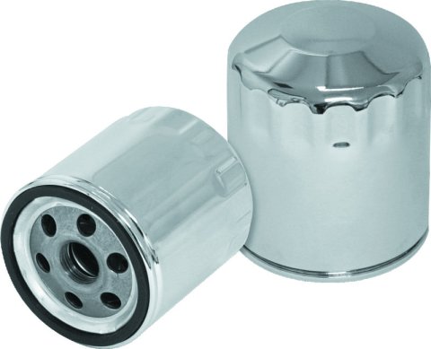 S&S Cycle Shovelhead Models Oil Filters - Chrome - 12 Pack thumbnail 1