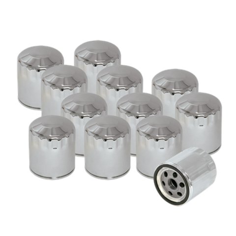 S&S Cycle Shovelhead Models Oil Filters - Chrome - 12 Pack thumbnail 2