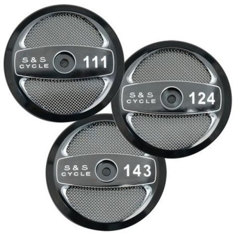 S&S Cycle 124in Air Cleaner Cover - Gloss Black thumbnail 2