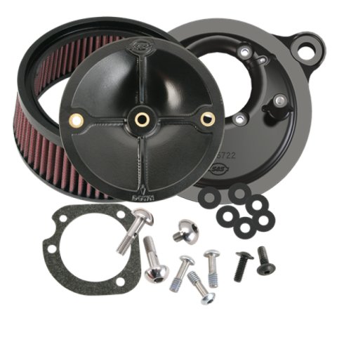 S&S Cycle 99-06 BT Model w/ Stock CV Carb/07-10 Softail CVO Models Stealth Air Cleaner Kit w/o Cover thumbnail 2