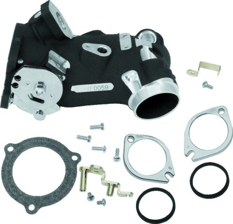 S&S Cycle 02-05 BT Size 410 Cable Operated Throttle Body Kit - Wrinkle Black thumbnail 2