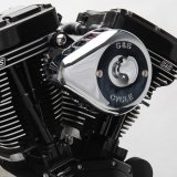 S&S Cycle 08-17 Touring/16-17 Softail Models Stealth Air Cleaner Kit w/ Chrome Mini Teardrop Cover thumbnail 1