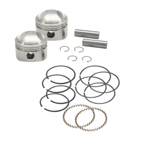 S&S Cycle 36-84 BT 3-7/16in x Up To 4-3/4in Stroke HC Piston Set - .020in