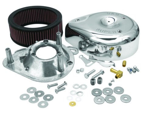 S&S Cycle 84-92 BT/86-90 Sportster Models Teardrop Chrome Air Cleaner Cover for S&S Super E/G Carb thumbnail 1