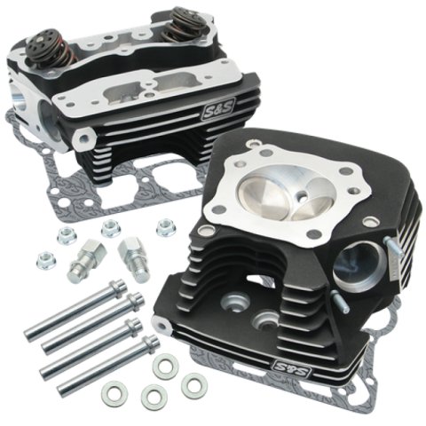 S&S Cycle 08-16 Touring Super Stock 89cc Cylinder Head Kit - Wrinkle Black thumbnail 2