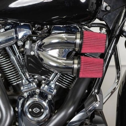 S&S Cycle 17-21 M8 Models Intake Runner Induction Kit - Chrome thumbnail 2