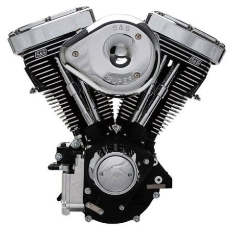 S&S Cycle 84-98 Carbureted Non-Catalyst BT V80R Complete Assembled Engine - Black Finish thumbnail 1