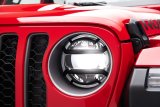 Rugged Ridge 18-20 Jeep Wrangler JL / 2020 Jeep Gladiator JT Black Elite Headlight Guards Black thumbnail 4