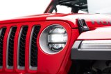 Rugged Ridge 18-20 Jeep Wrangler JL / 2020 Jeep Gladiator JT Black Elite Headlight Guards Black thumbnail 5