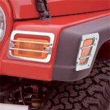 Rugged Ridge 97-06 Jeep Wrangler TJ Stainless Steel Side Marker / Turn Signal Euro Guard Set thumbnail 5