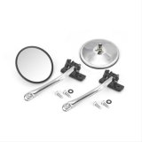 Rugged Ridge 97-18 Jeep Wrangler Stainless Steel Round Quick Release Mirror Relocation Kit thumbnail 1