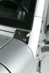 Rugged Ridge 07-18 Jeep Wrangler JK Textured Black Windshield Aux. Light Mounting Brackets thumbnail 4
